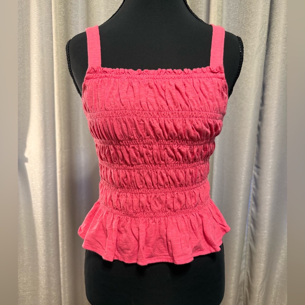 Universal Thread Pink Smocked Tank Top - Size M